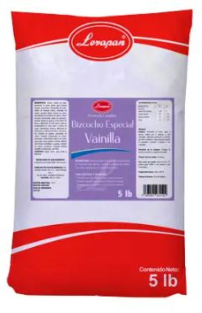 BIZCOCHO ESPECIAL VAINILLA 5LB
