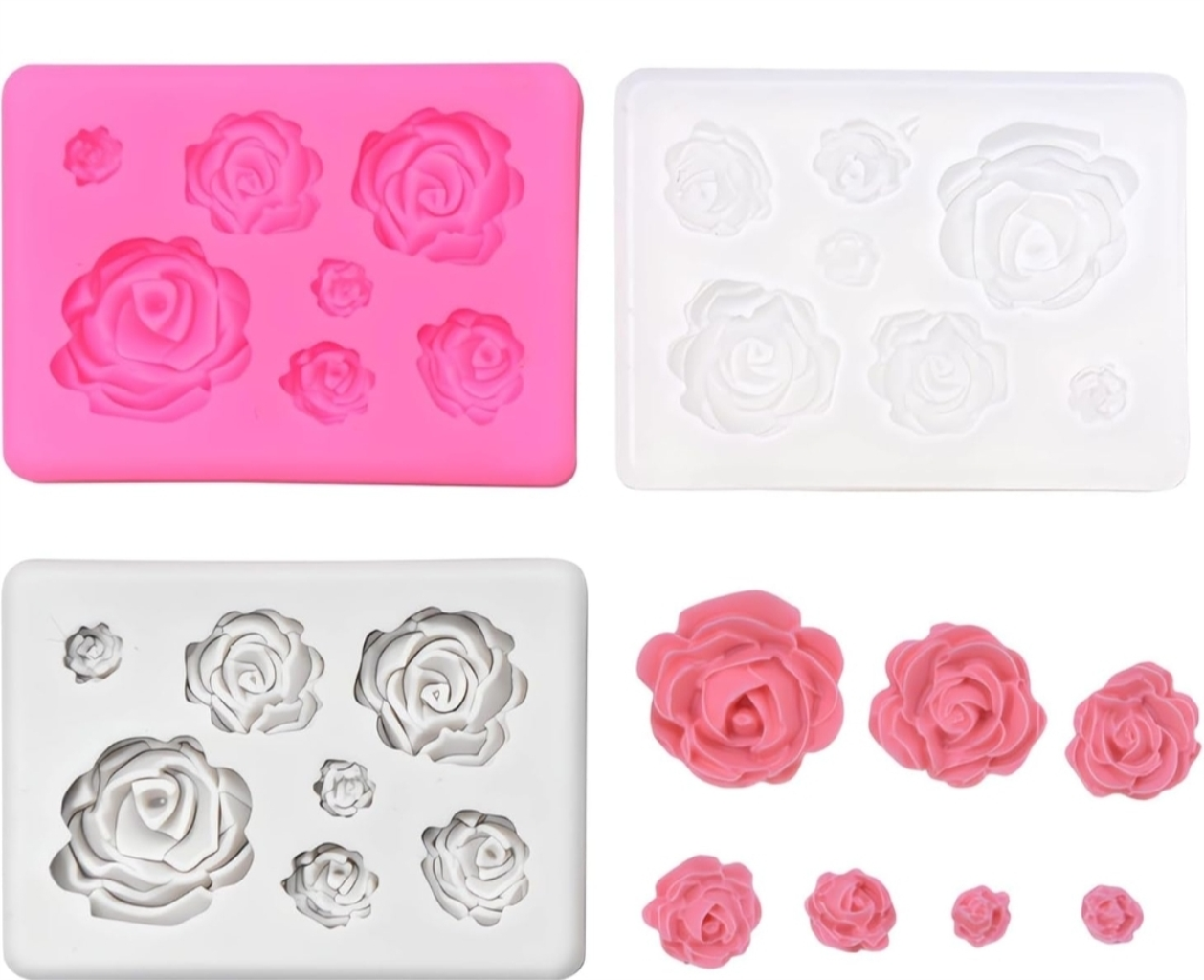 MOLDE SILICON ROSAS C.